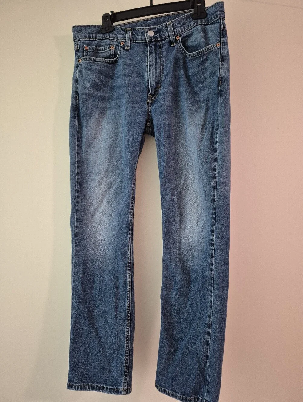 Levi's Men's Blue Denim Jeans 505 34x30 - Classic Fit
